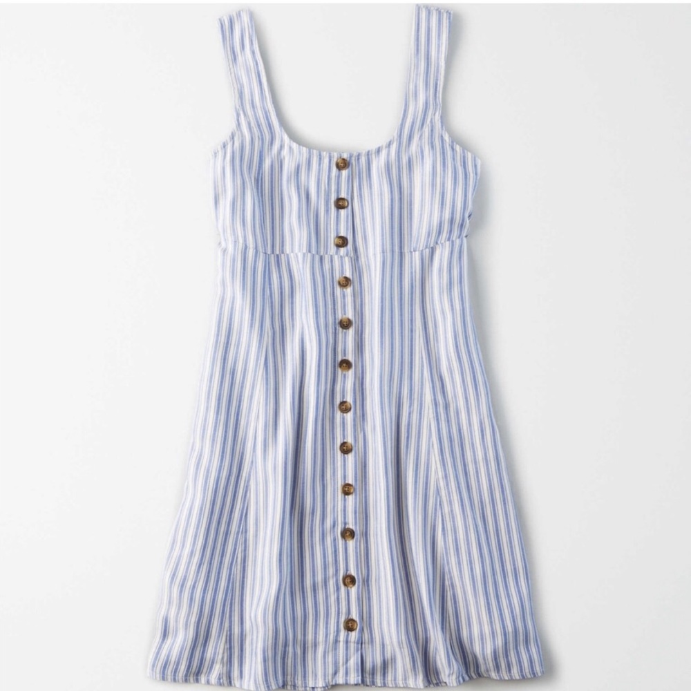 AE Button Front Mini Dress